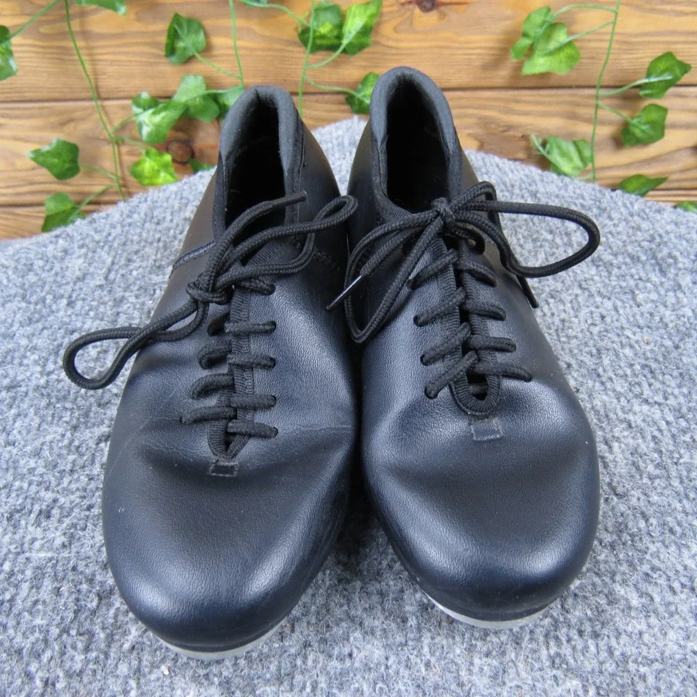 Theatricals Black Synthetic Toddler 11.5 Tap Shoes Lace-Up‎ Dance Shoe